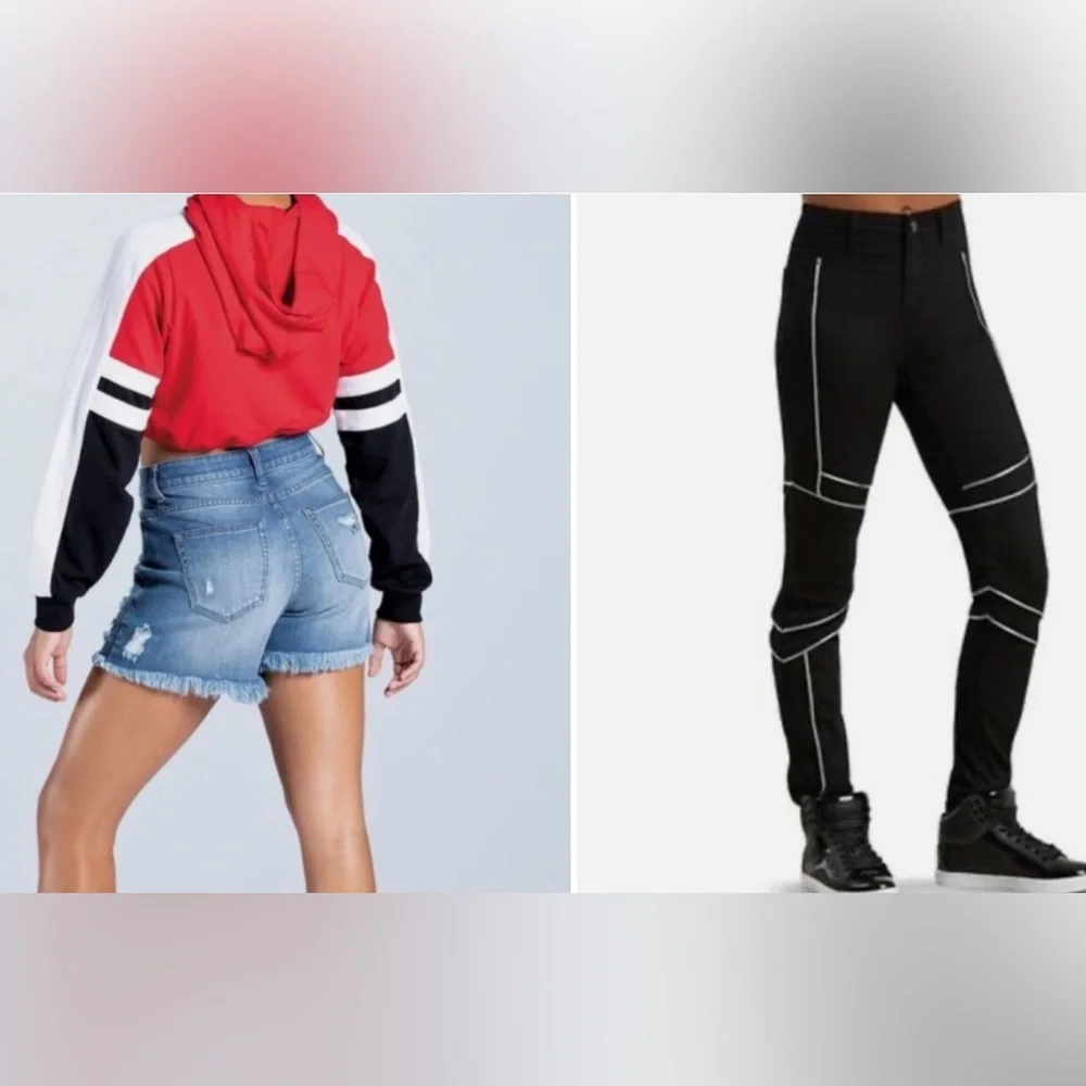 Weissman Cropped Pullover & Balera Performance pants with Piping Hip Hop Costume